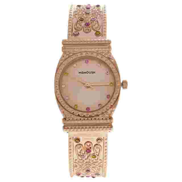 MSHMIRG Mizuna - Rose Gold Stainless Steel Bracelet Watch by Manoush for Wome...
