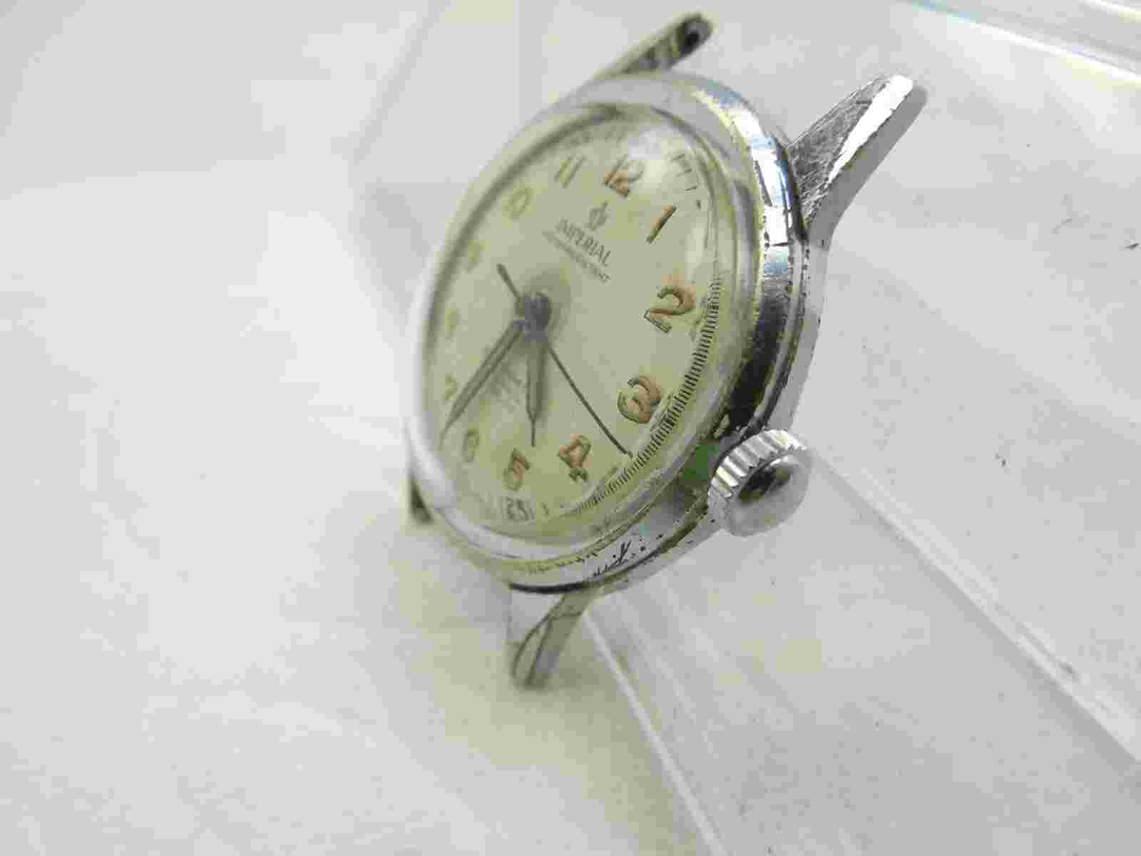 VINTAGE.IMPERIAL,SWISS WW II,MILITARY STYLE 17 J,MANUA LWIND WATCH #179-1750.