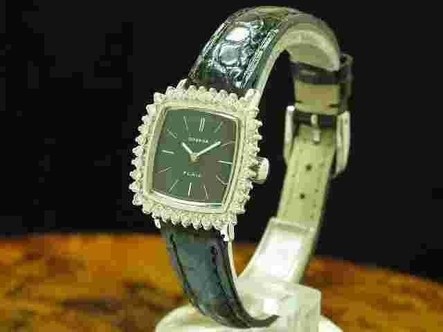 Dugena Flair 14kt 585 White Gold Hand Wound Women's Watch/Caliber Dugena 2131