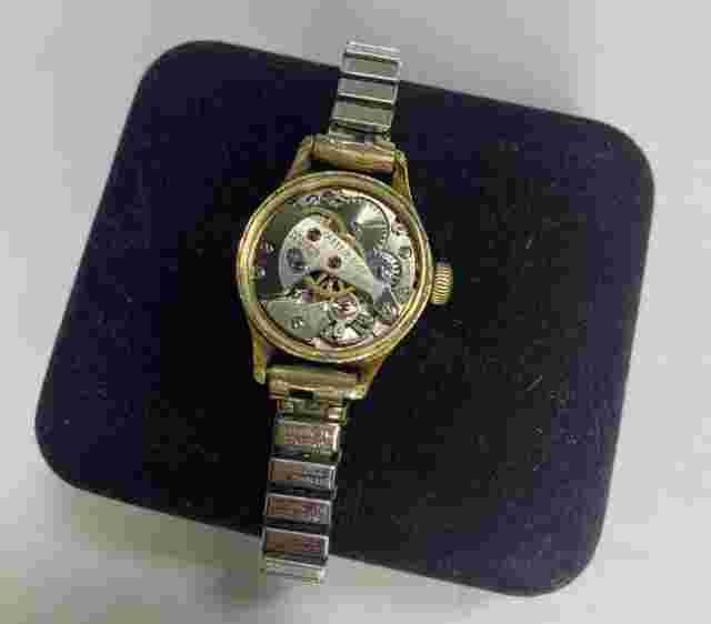 10k GF Gold 17 jewels watch speidel band Swiss Nastrix Corp Lochmoor