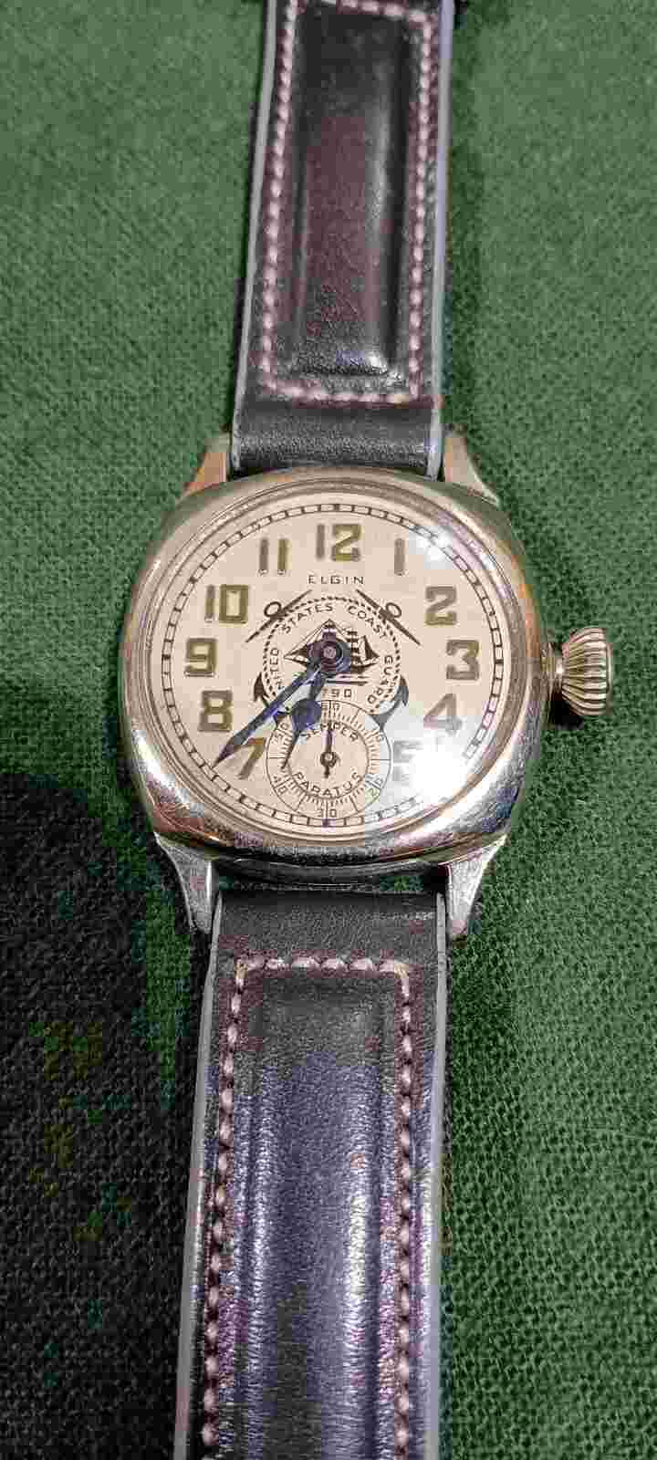 Very Rare Elgin United States Coast Guard 1790 Semper Paratus Serviced Vintage