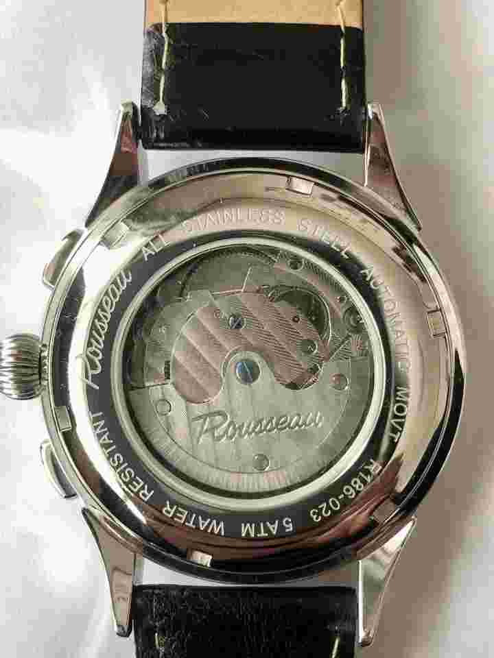 Rousseau Moon Phase Automatic Watch | Leather Band | Used Condition
