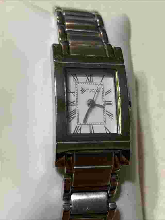 Silpada Designs Watch Women Silver Tone Rectangle Stainless New Battery 7" a1