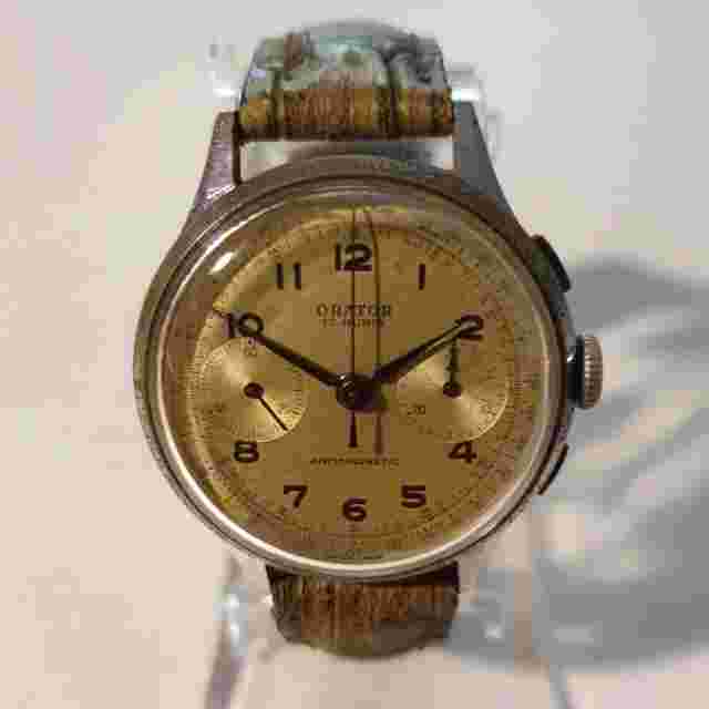 Chronografo Uomo "ORATOR" Vintage Swiss MILITARY Chronograph WW2 ERA Serviced