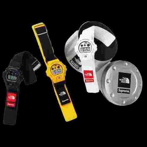 Supreme The North Face G-SHOCK Watch Black White Yellow Brand New