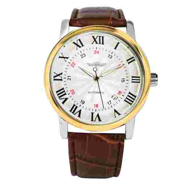 WINNER Top Brand Luxury Men's Mechanical Automatic Wrist Watch Date Leather Band