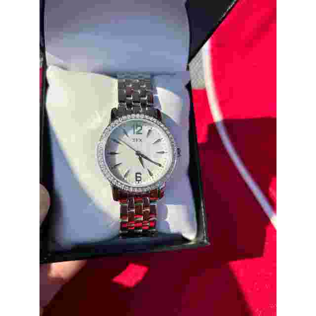 NEW in Box TFX Women’s Wrist Watch 36T115 Silver Bling