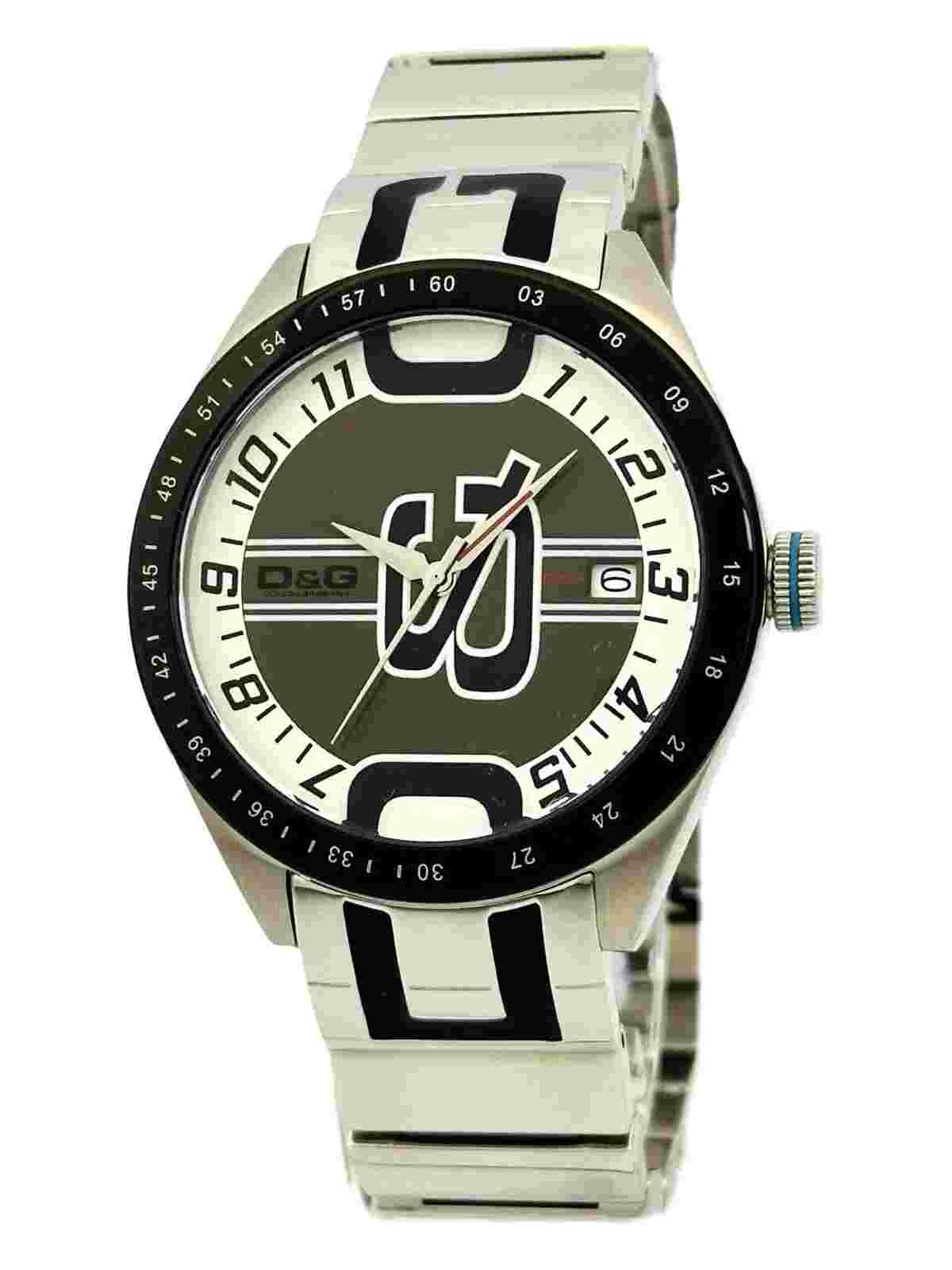 D&G , Dolce&Gabbana Mens Shuffled DW0317 Stainless Steel Bracelet Watch