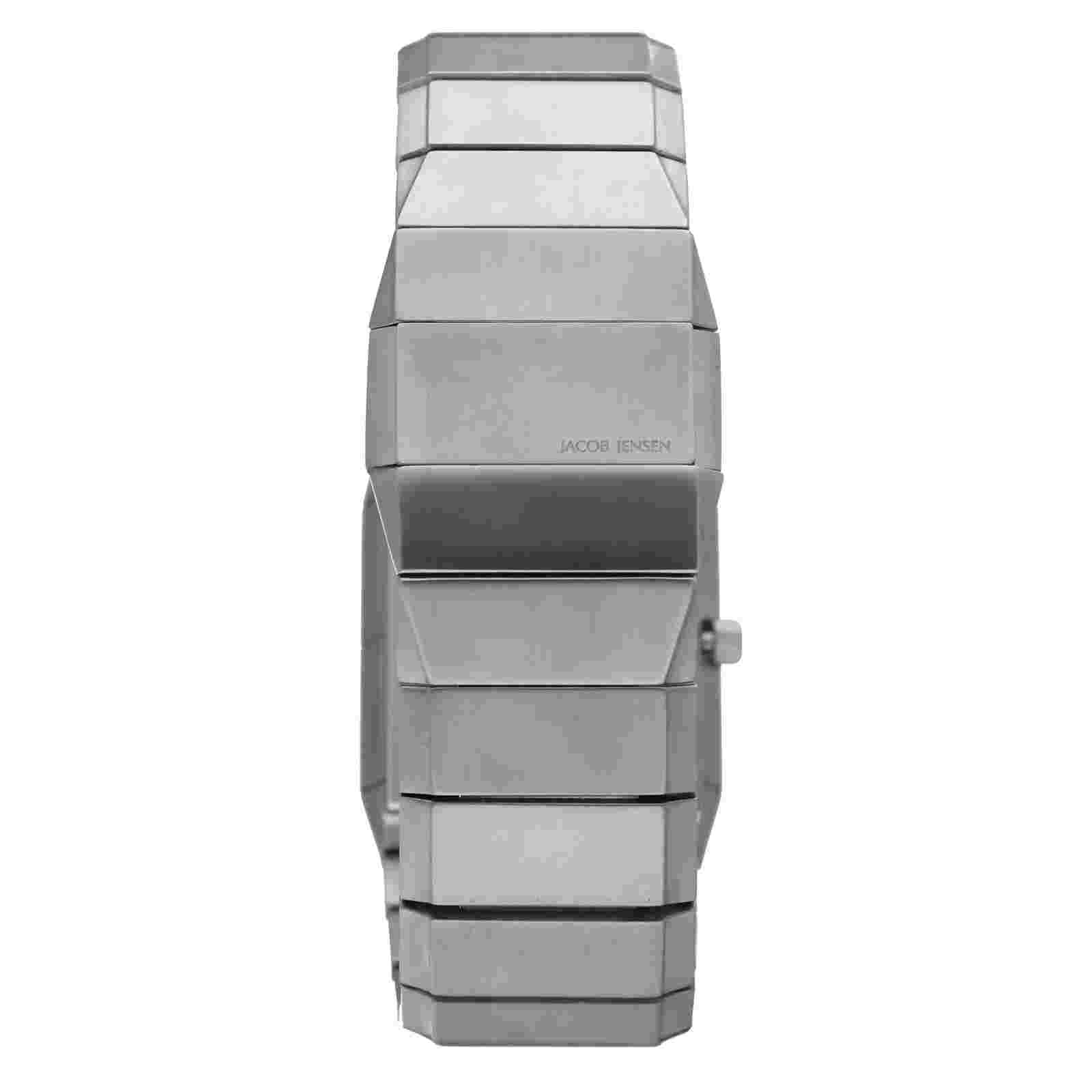 Jacob Jensen Sapphire Series 552 Stainless Steel Rectangle Quartz Men's Watch
