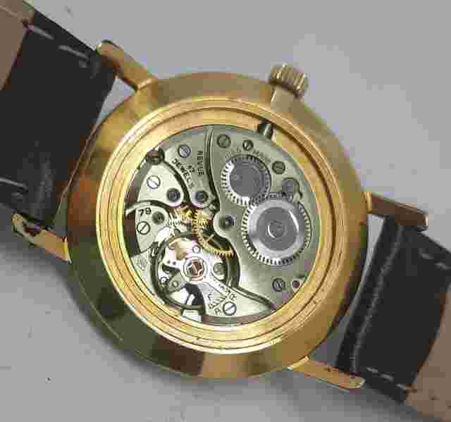 VINTAGE REVUE MANUAL GOLD PLATED MENS 33MM
