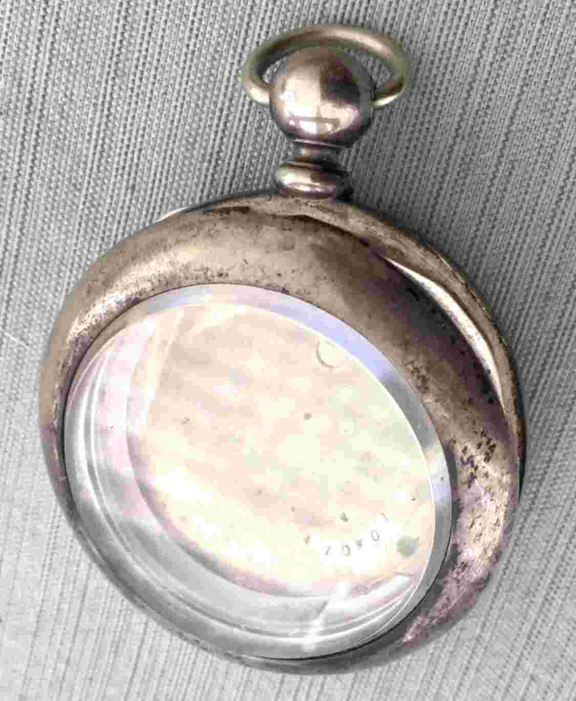 Antique Newport Silver Case for Waltham Illinois Pocket Watch