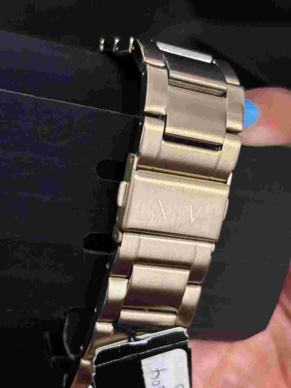 Armani Exchange AX2419 Hampton Automatic Black Skeleton Dial Boxed Instructions