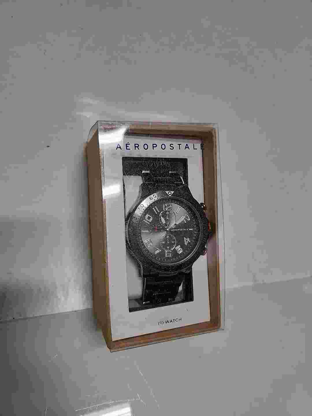 Aeropostale Gray Aero Gunmetal Chrono Watch - N3-1