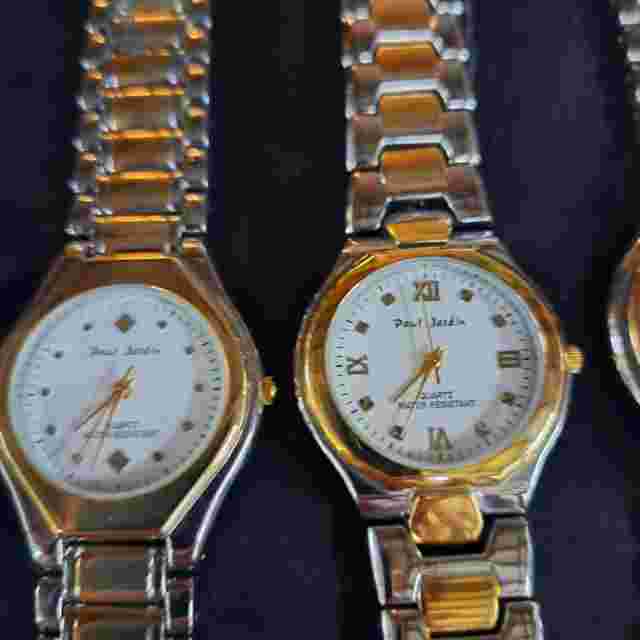 Paul Jardin Mens Watches Lot Of 4 Preowned Untested Never Worn
