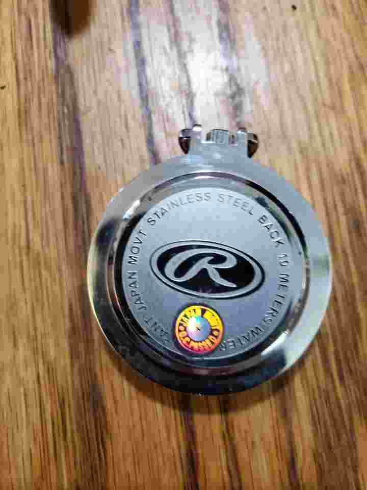 Vintage Rawlings Quart Pocket Watch With Vintage Leather Case
