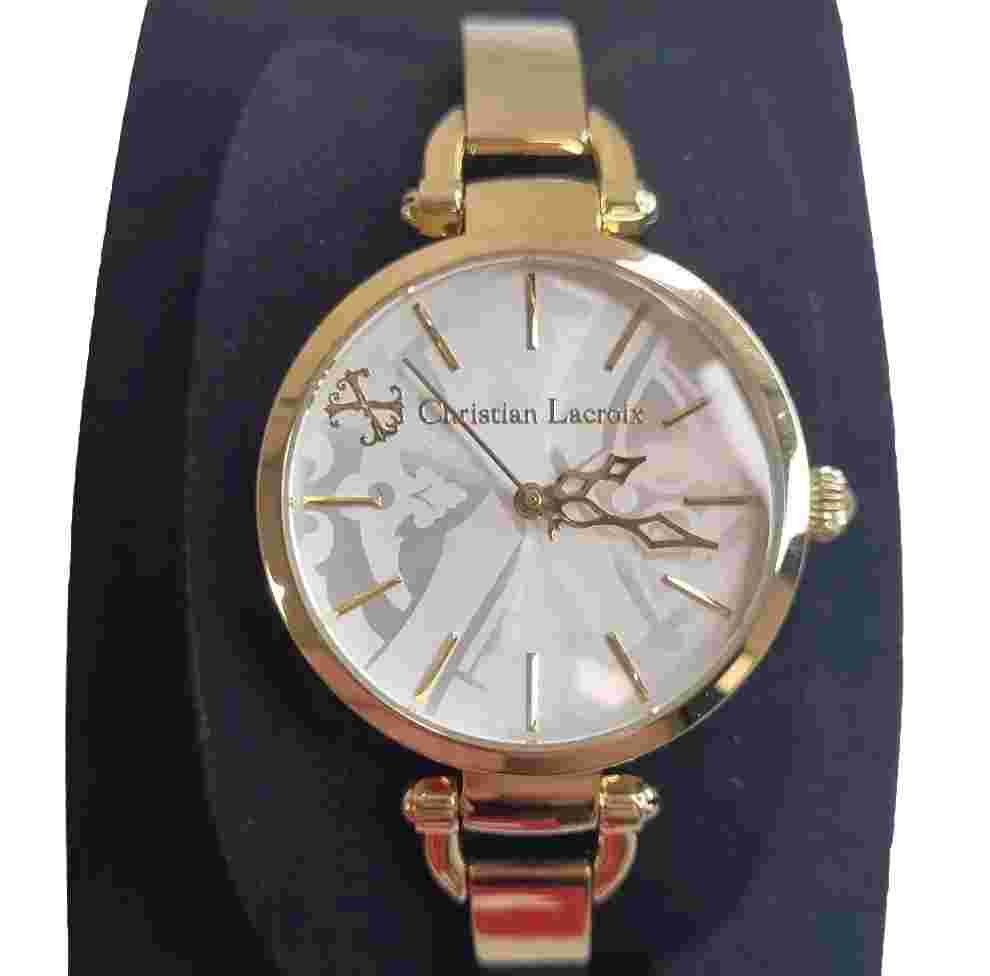 Christian Lacroix Gold Ladies Elegant Bracelet Watch N°8008413 New Old Stock