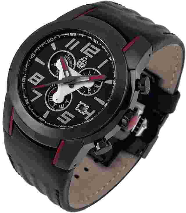 Burgmeister Johannesburg Luxury Gents Black Leather Chronograph BM701-622A