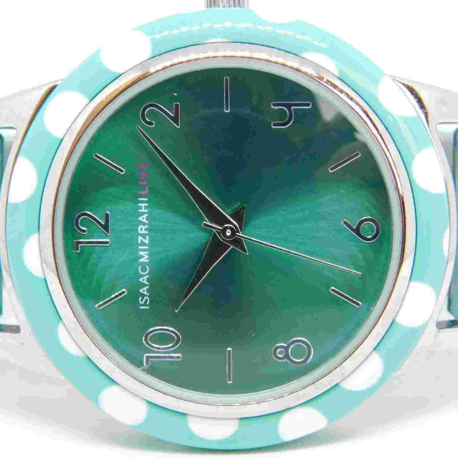 ISAAC MIZRAHI LIVE! IMZ415A Two Tone Quartz Women's Watch Sz. 6 1/4" New Battery