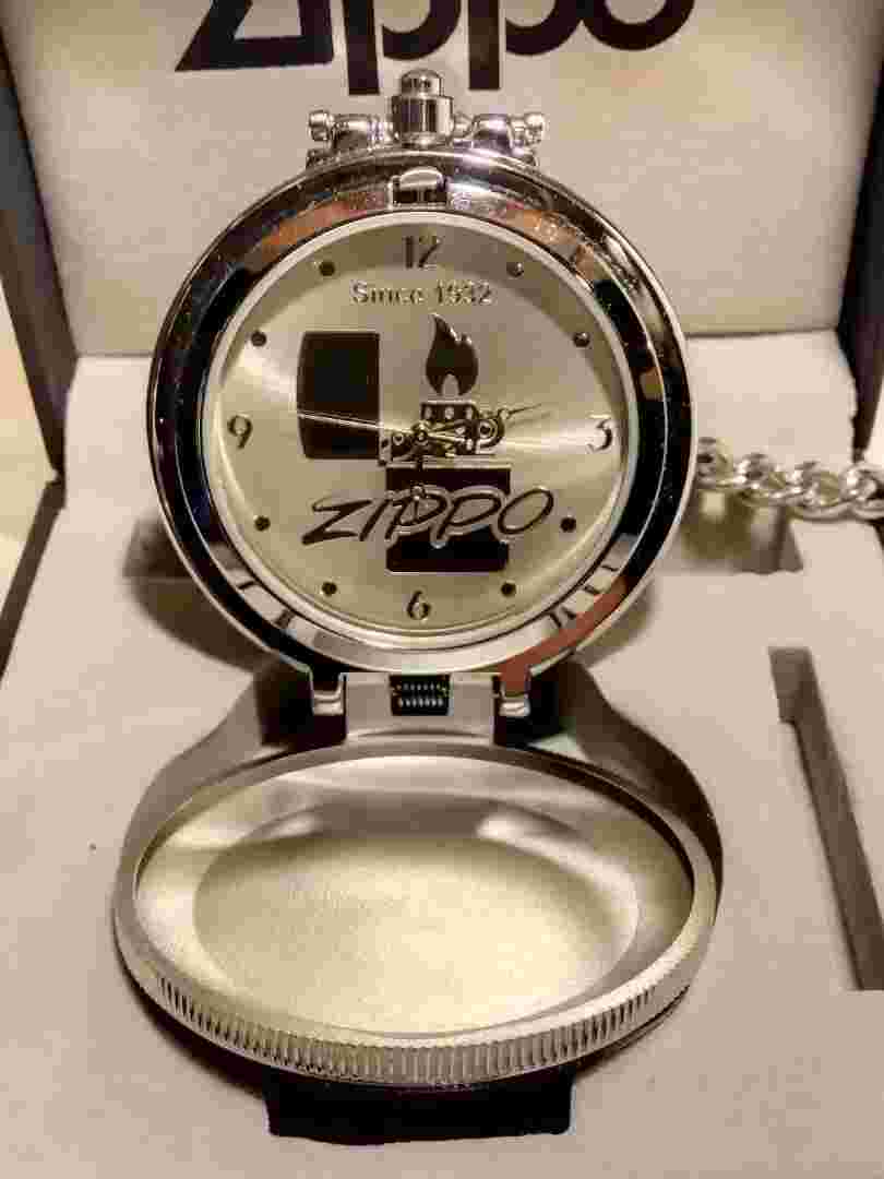 ZIPPO Pocket Watch with box and manual, Battery operated.