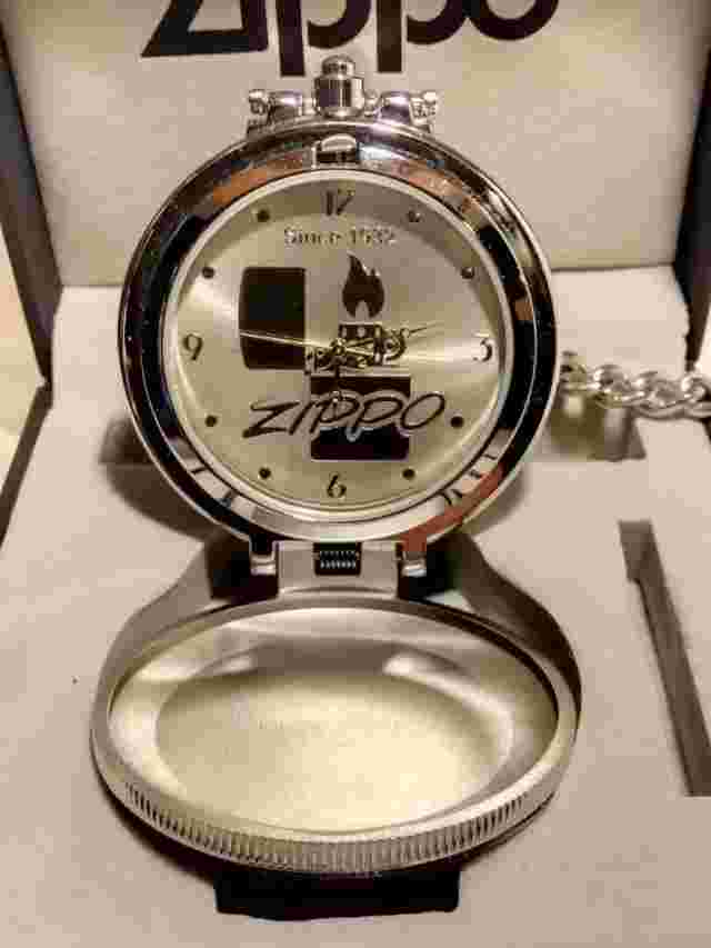 ZIPPO Pocket Watch with box and manual, Battery operated.