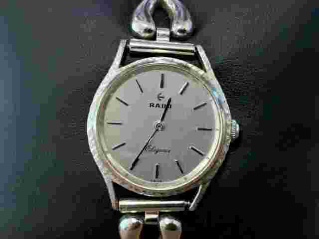 Auth Rado Watch Men's SV925 Silver Material Overall Length 18cm Manual WINDING