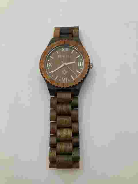 Bewell Men's Wooden Watch Analog