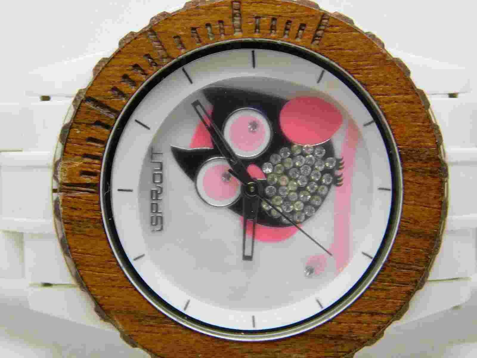 Sprout ST/6507WT Biodegradable Quartz Analog Women's Watch Sz.63/4'' New Battery