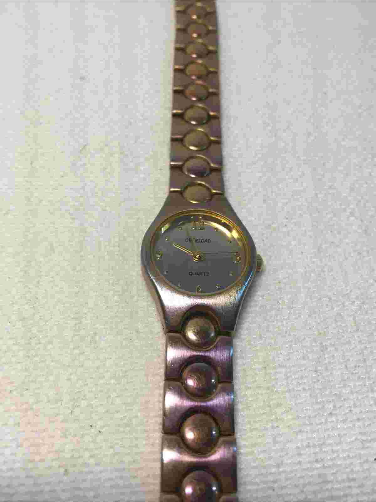 Ladies Irradescent Rainbow Metal Overload Wrist Watch, Needs Battery