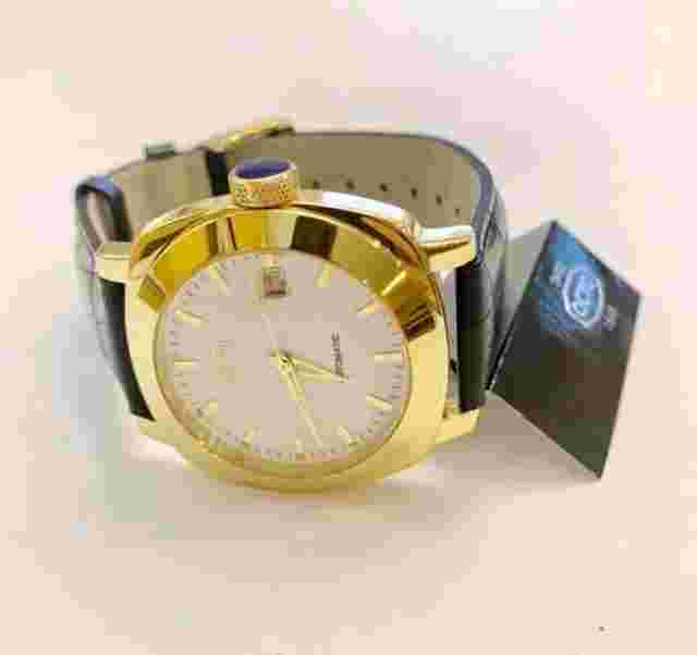 Octo Men's Swiss Automatic Leather Strap Watch EG00-001-3-1ES