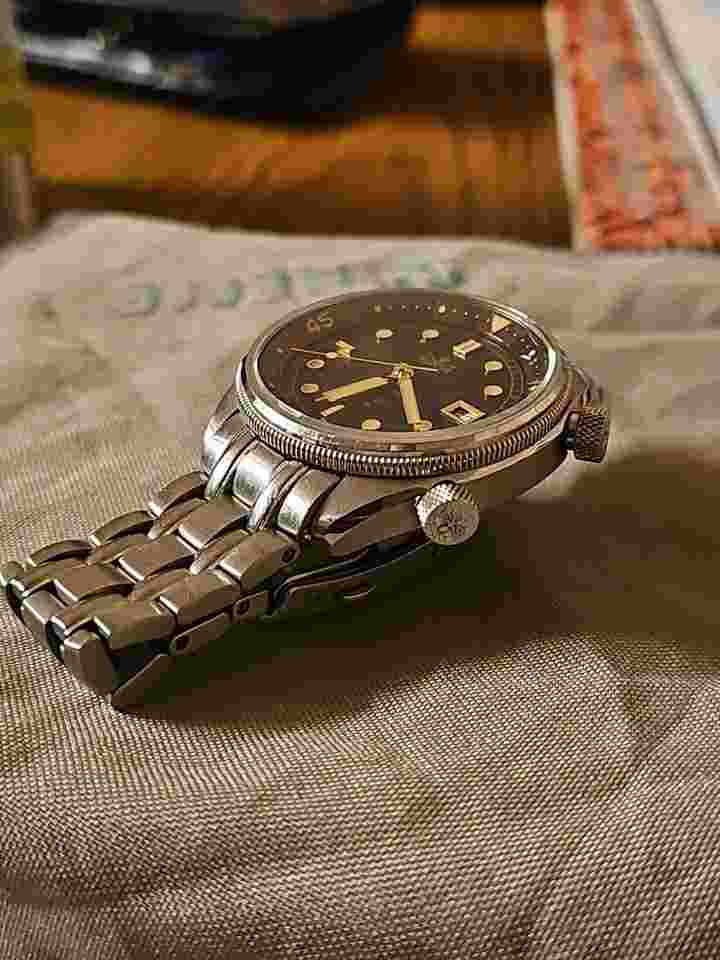 Phoibos Watch COMPRESSOR steel case sapphire glass sold end links