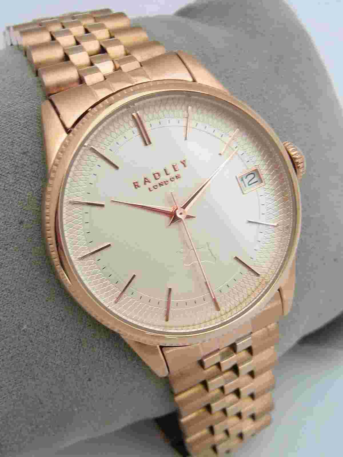 RADLEY LADIES WATCH RY4626 GOLD STAINLESS STEEL BRACELET QUARTZ GENUINE