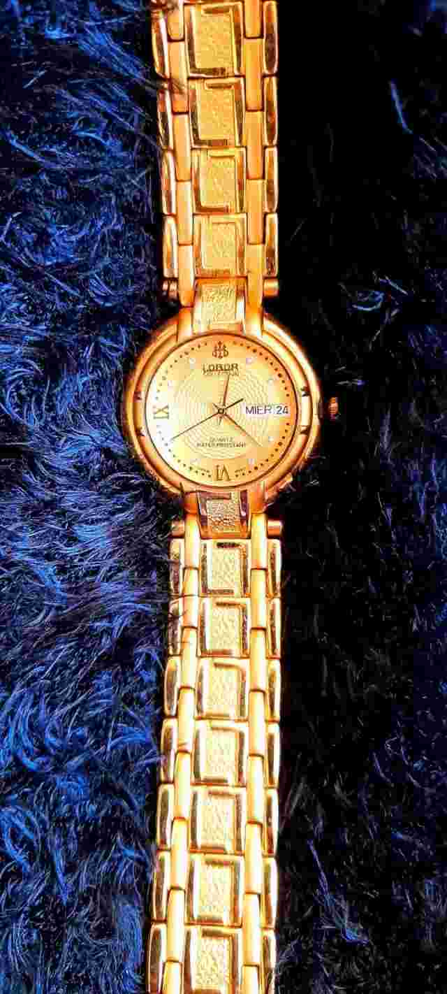 Original Lobor Unisex Automatic Watch 23K Gold Plated Water Resistant Japan Movt