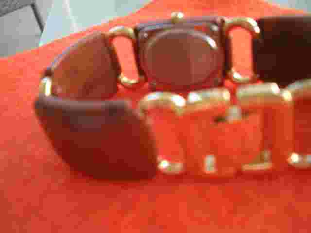 KENNETH J LANE KJL Wooden Toned Watch New Battery