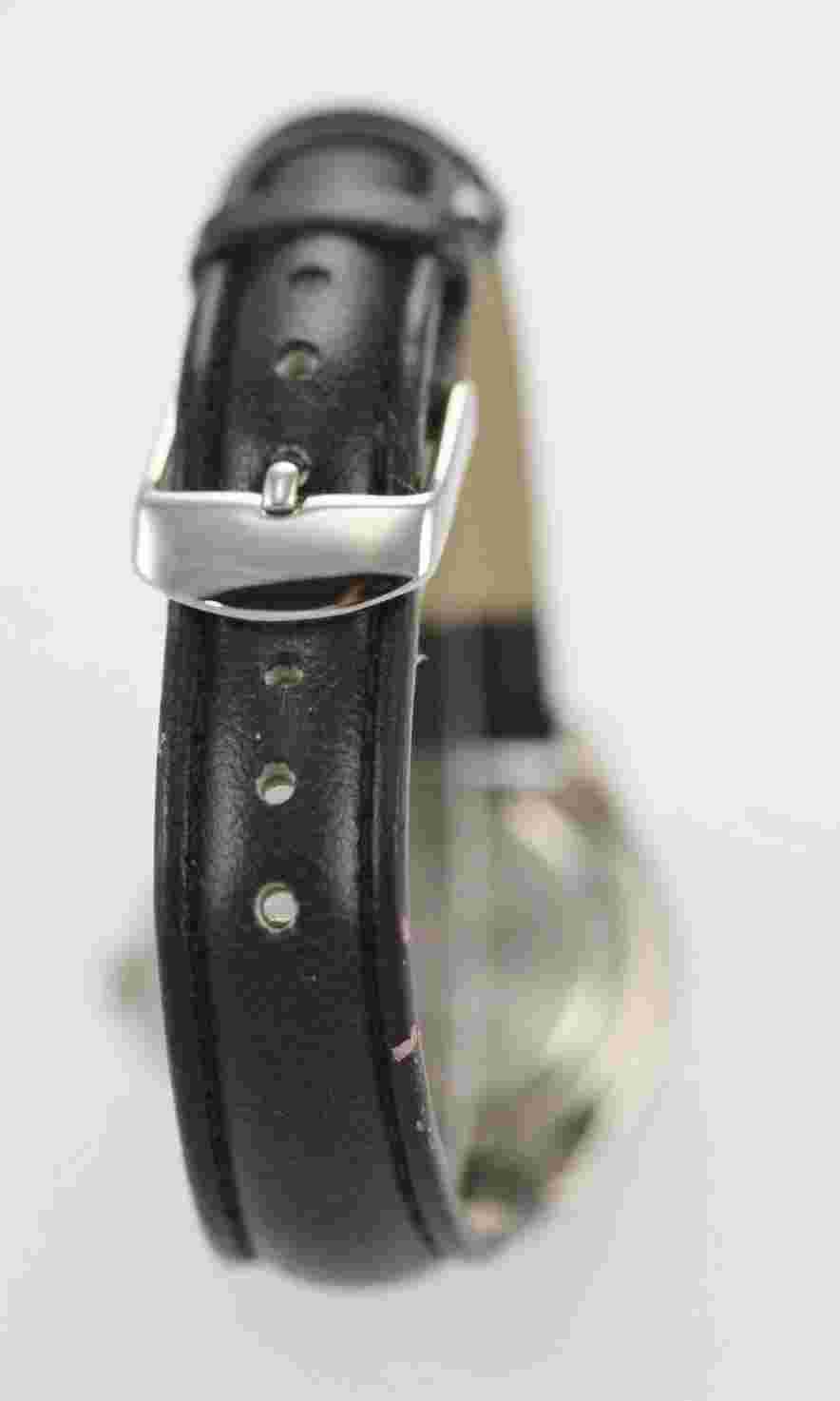 NINE & Company Women's Leather Stainless Water Resistant Quartz Battery Watch