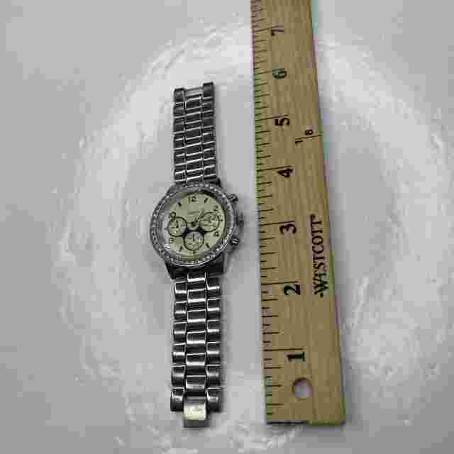 E Aeropostale 03/2016 1841AS16 Crystals Silver Ladies Stainless Untested