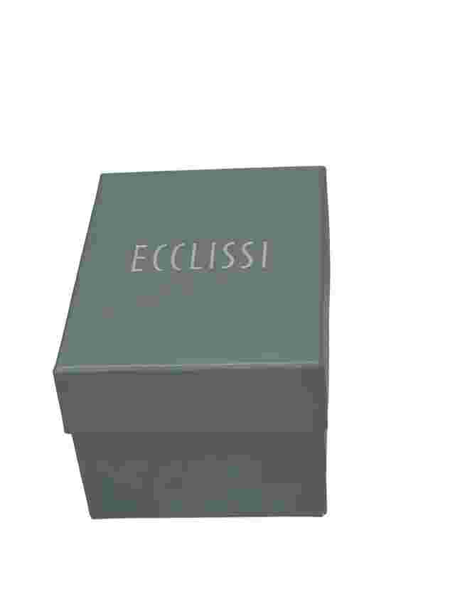 NIB Ecclissi 925 Sterling Silver 32696 Quartz Watch 35mm White Dial