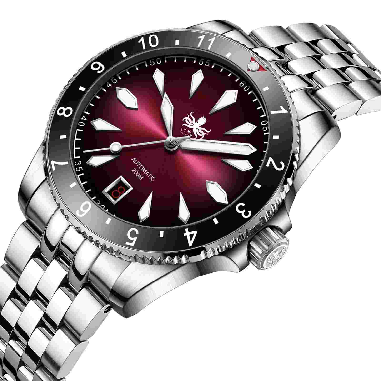 PHOIBOS Voyager 200M Automatic Diver Watch PY035E White MOP