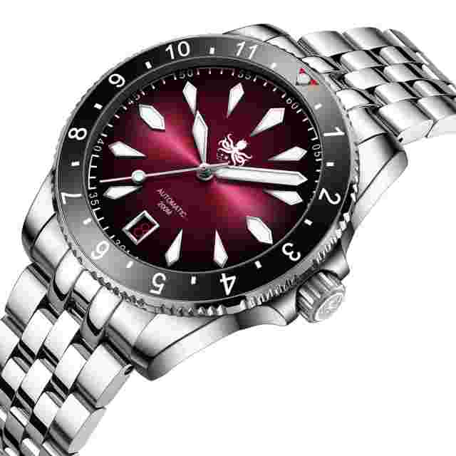 PHOIBOS Voyager 200M Automatic Diver Watch PY035E White MOP