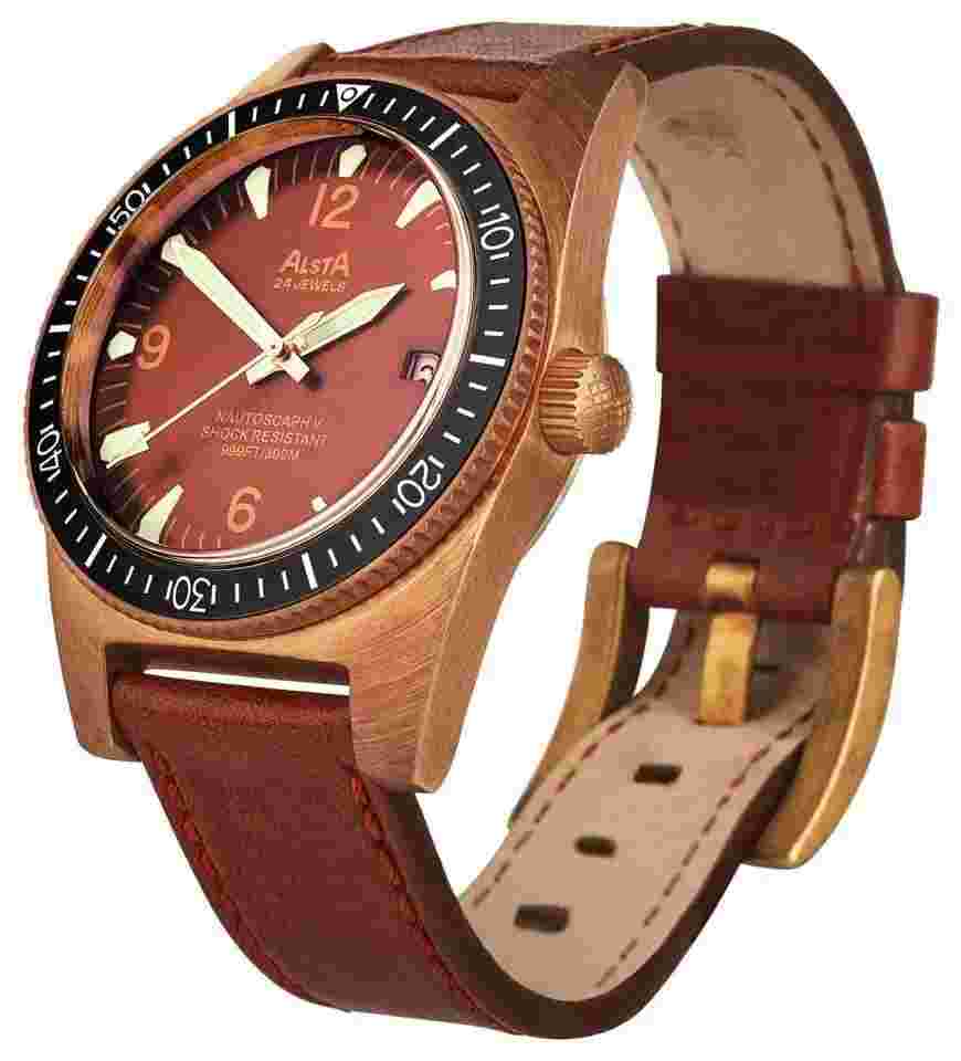 Alsta Nautoscaph V Bronze Porcelana Automatic (40mm) Brown NAUTOSCAPH V