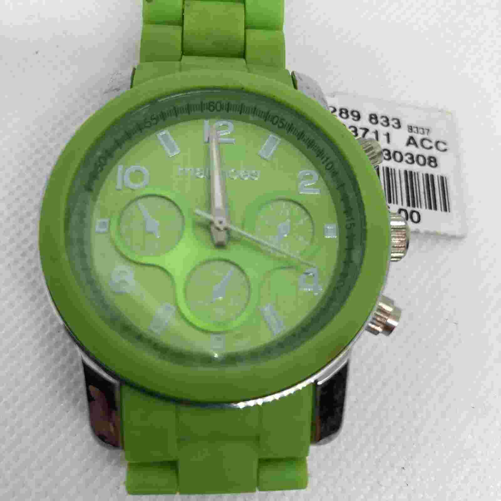 New Tagged Bright Green Maurice’s Wrist Watch, New Battery