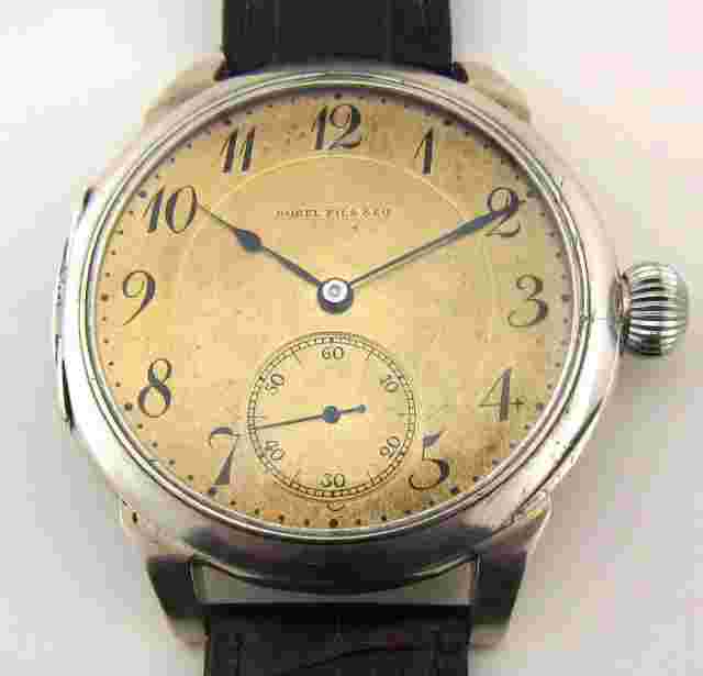 Vintage Swiss wristwatch BOREL FILS & Cie, high quality mechanism, case 50 mm.