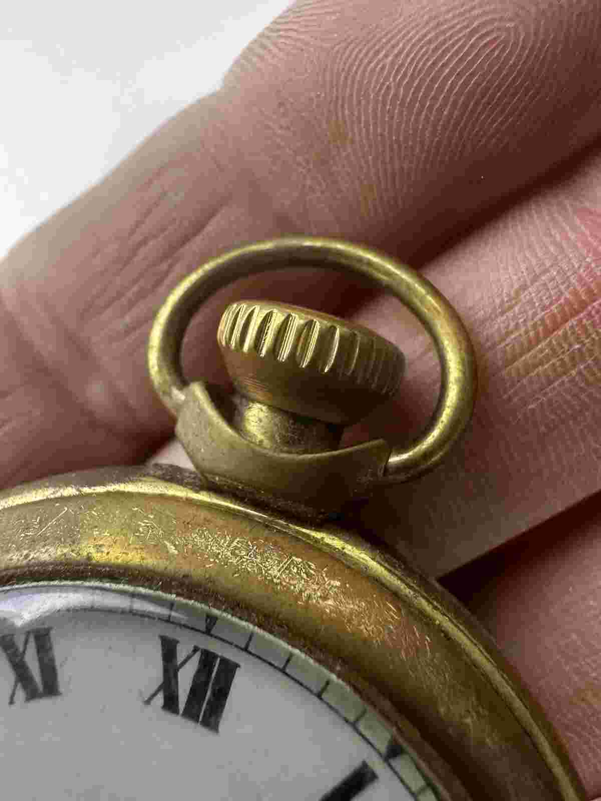 Yellow METAL Smiths Empire CASED CYLINDER POCKET WATCH IN Available Worldwide