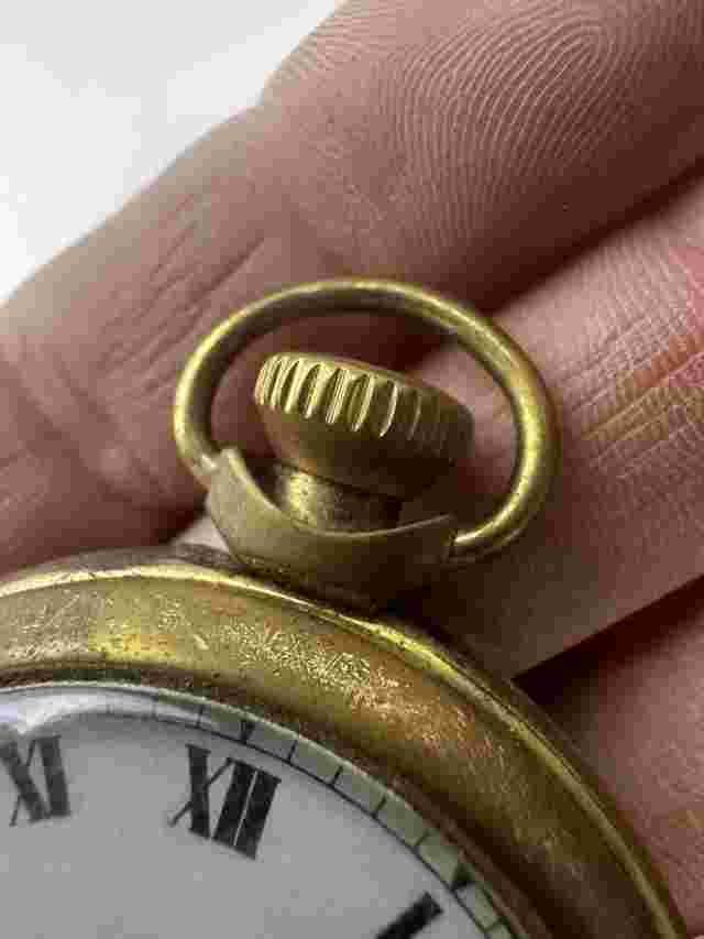 Yellow METAL Smiths Empire CASED CYLINDER POCKET WATCH IN Available Worldwide