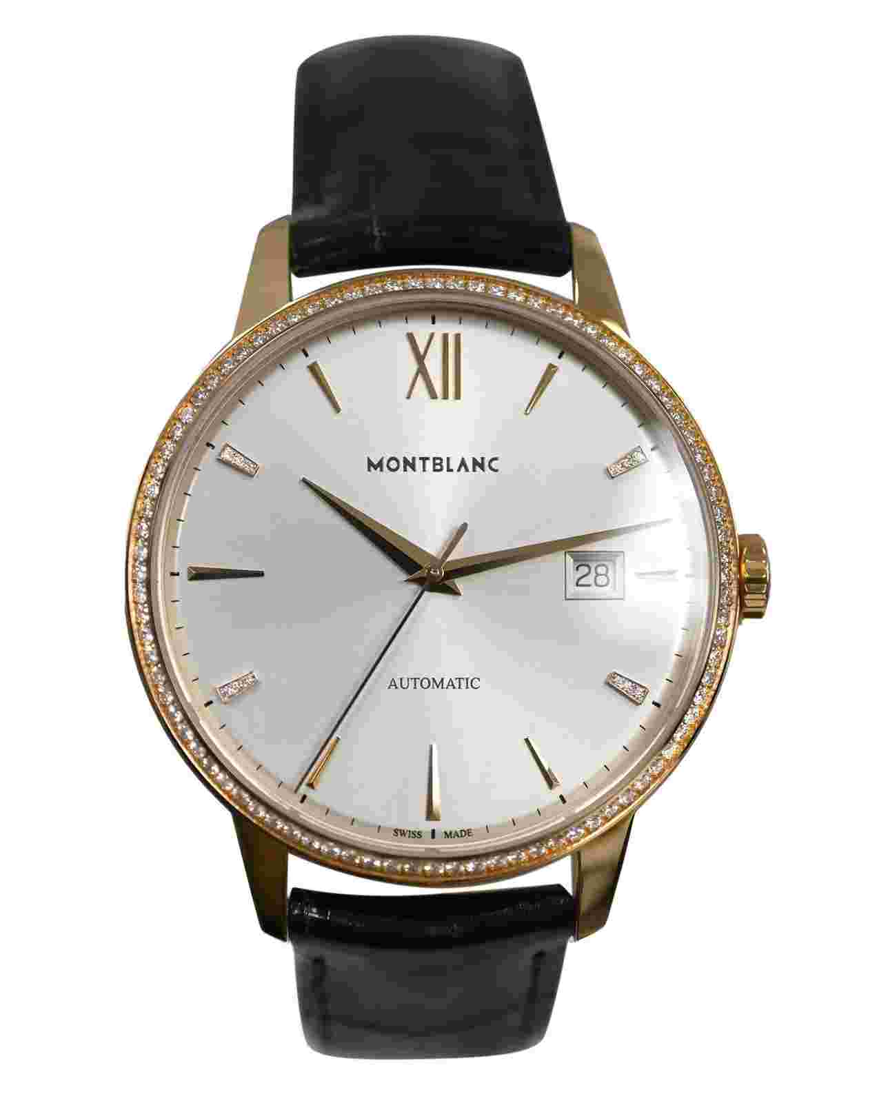 Montblanc Heritage Spirit 113705 Solid 18k Gold 39MM Men's Watch -FULL KIT box p