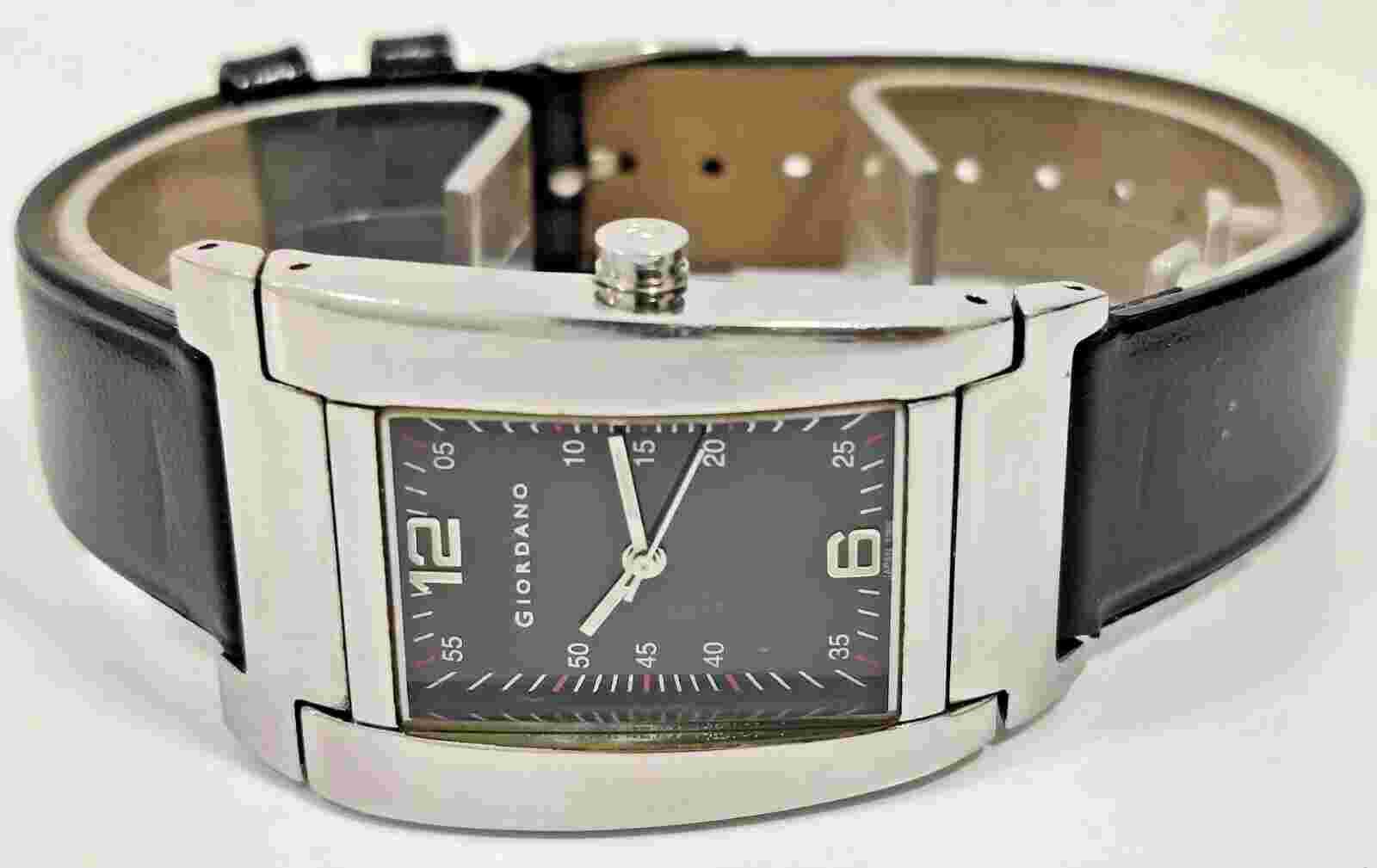 Used Giordano Black Dial Quartz 28mm Women's Wrist Watch Arueb-189