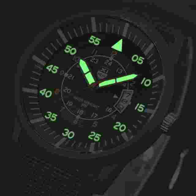XINEW Men Black Dial Date Military Watch Sport Military Quartz Wrist Watch
