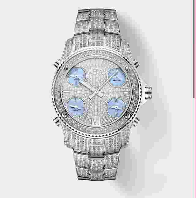 JBW Jet Setter Silver Men's Watch - JB6213C