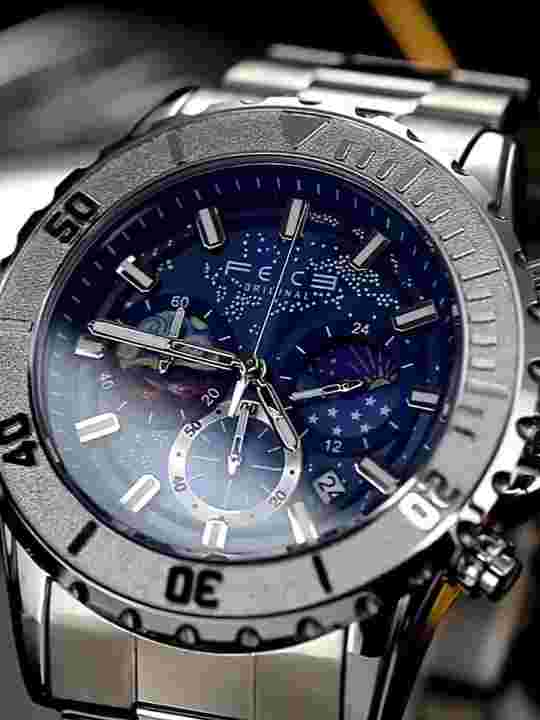 Men's Chronograph Quartz Watch Japan Movement Rotating Bezel Waterproof Luminous