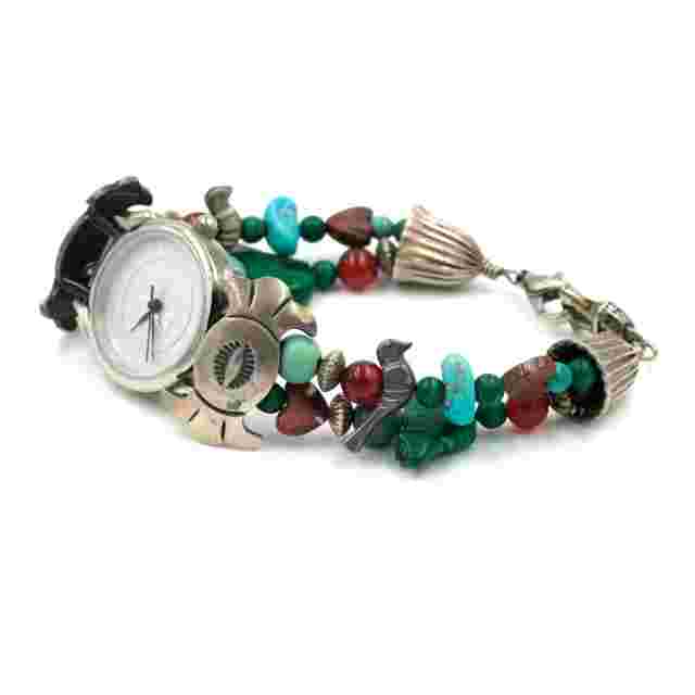 Carolyn Pollack Beaded Fetish Watch Band 7.5" - Runs!
