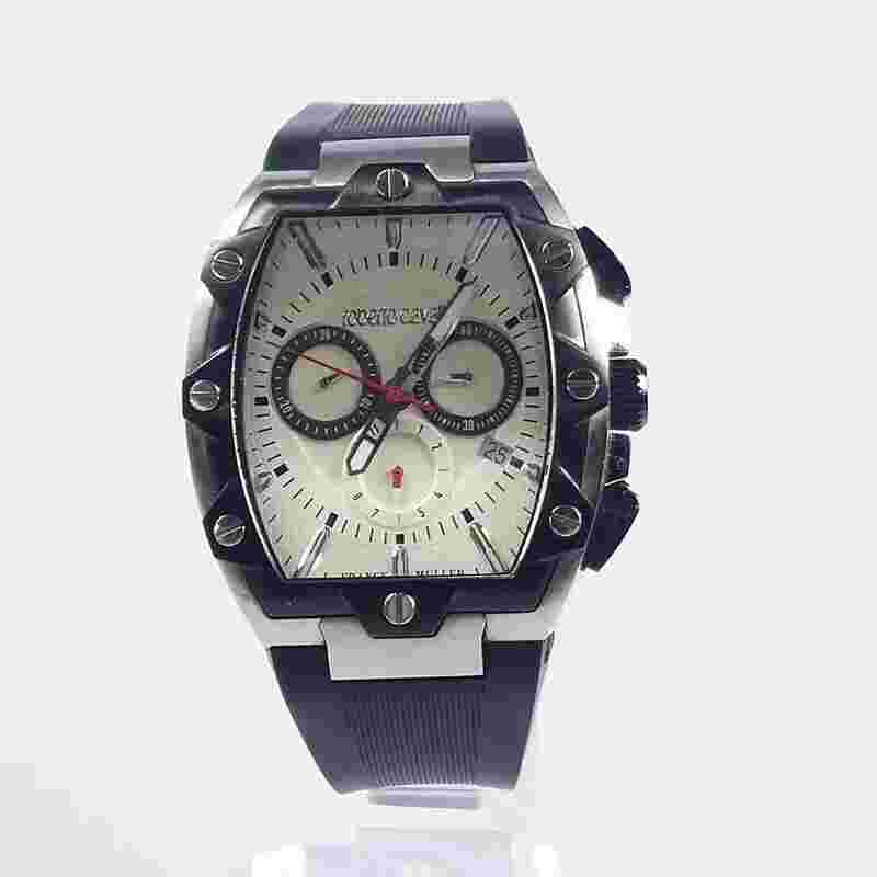 roberto cavalli × FRANCK MULLER RV1G082P0041 Men's watch From Japan G0224